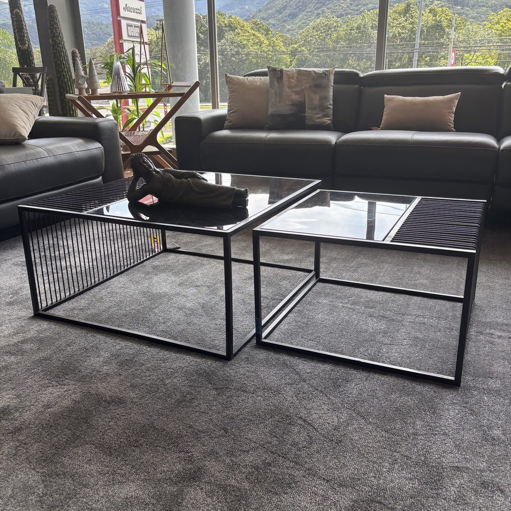 JUEGO MESAS 2 UDS DECO 80X80X40CM RON449-847885