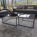 JUEGO MESAS 2 UDS DECO 80X80X40CM RON449-847885