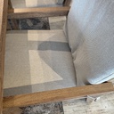 SET COMEDOR RECTANGULAR 6 SILLAS GRIS ACABADO TEAK HHAI19C075A-C -24T202