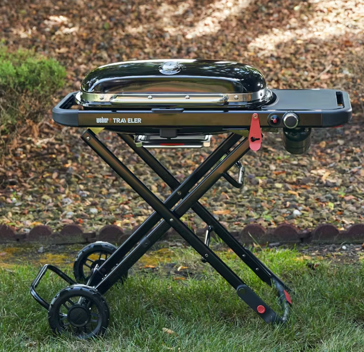 PARRILLA GAS PORTATIL TRAVELER COLOR NEGRO WEB1501740