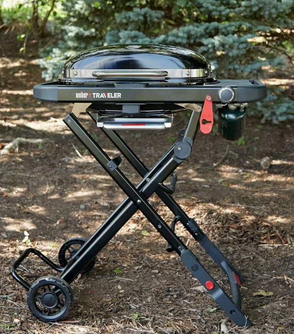 PARRILLA GAS PORTATIL TRAVELER COMPACT NEGRO WEB1501741