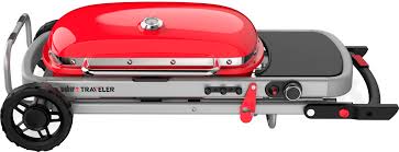 PARRILLA GAS PORTATIL TRAVELER ROJA WEB9030001