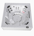 SPA JACLXL CON TAPA CABINET BRUSHED GRAY SHELL PLATINUM