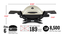 PARRILLA GAS Q 1200 AZUL WEB51080001
