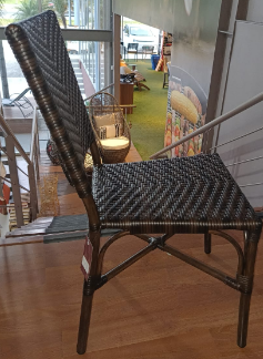 SILLA SAMOA SIN BRAZOS WALNUT SAFARI BROWN