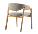 SILLA PERSA COLOR ALMENDRA TELA I25 SULCAD1064 