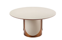 MESA COMEDOR CORA COLOR ALMENDRA Y FENDI Ø137X77 SULMSA1220 