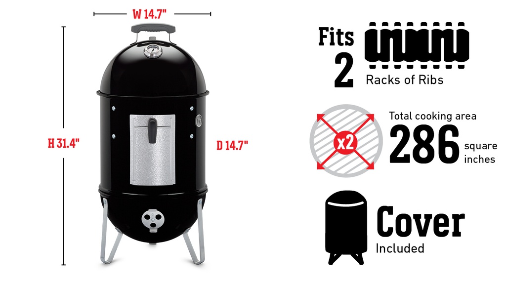 AHUMADOR SMOKEY MOUNTAIN 14" WEB711001
