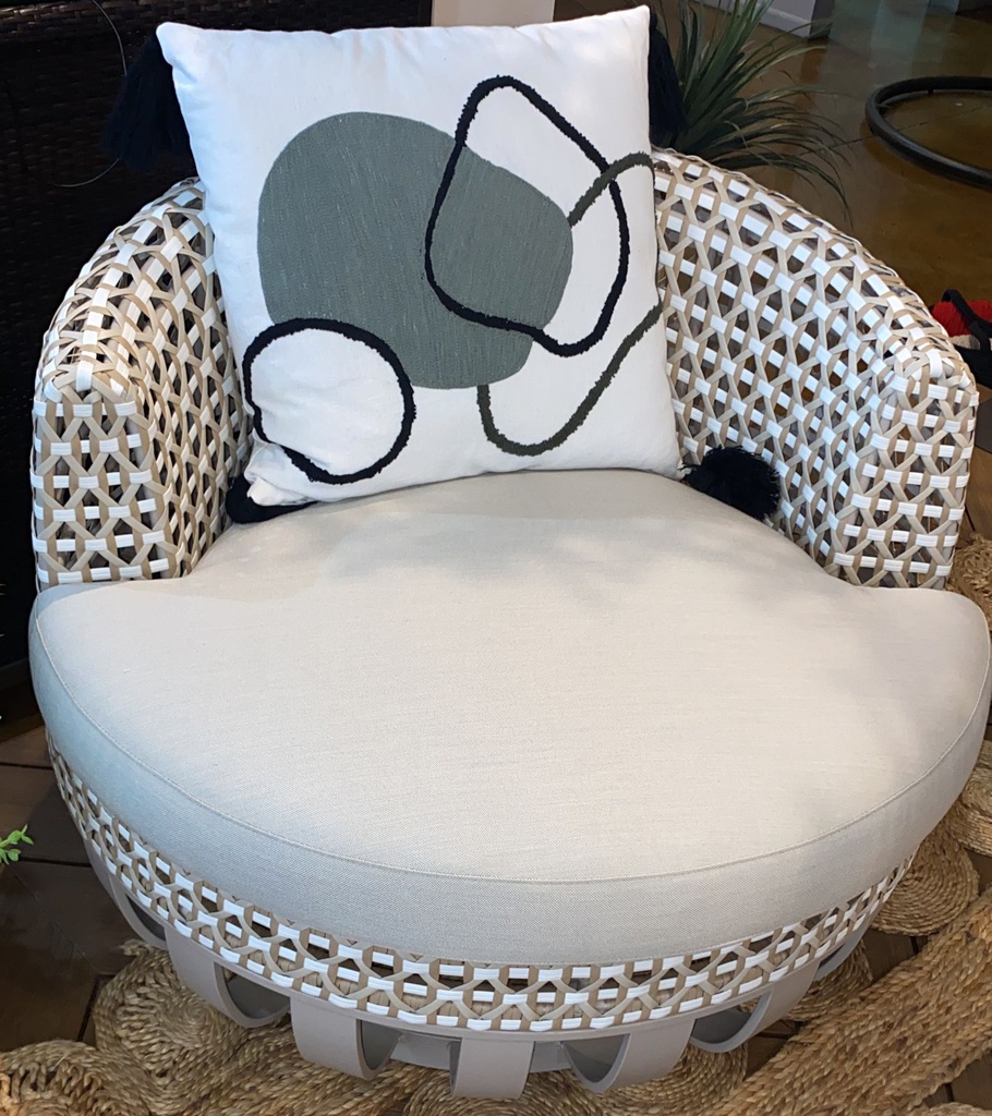 SOFA VASE INDIVIDUAL BEIGE COJIN GRIS