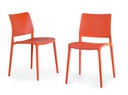 SILLA JOY-S SIN BRAZOS NARANJA PAP901550-72