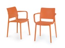 SILLA JOY-K CON BRAZOS NARANJA PAP901635-72