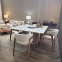 MESA COMEDOR ANABELLE COLOR ALMENDRA Y OFF WHITE 137X137X78 SULMSA0431 