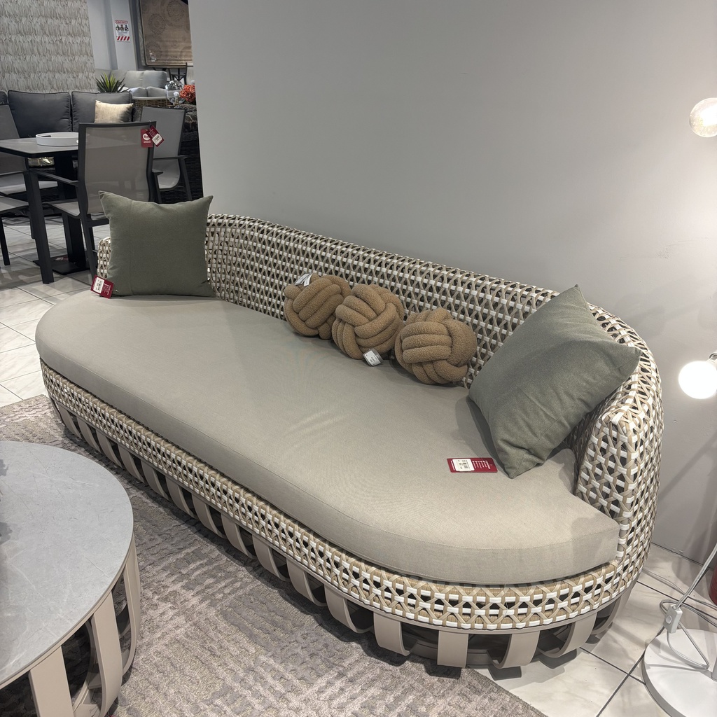 SOFA TRIPLE VASE BEIGE COJIN GRIS J5AC5363N12RAT