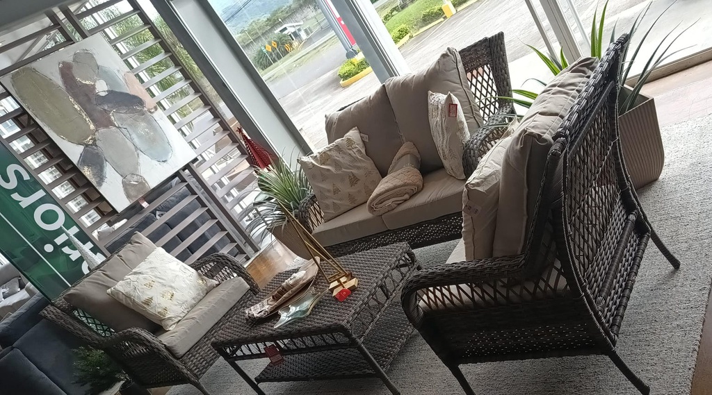 SET SOFA ROCKPORT 4 PZAS COLOR CAFÉ