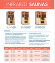 SAUNA 79&quot; ALTO 63&quot; ANCHO 44&quot; LARGO JACSS3I
