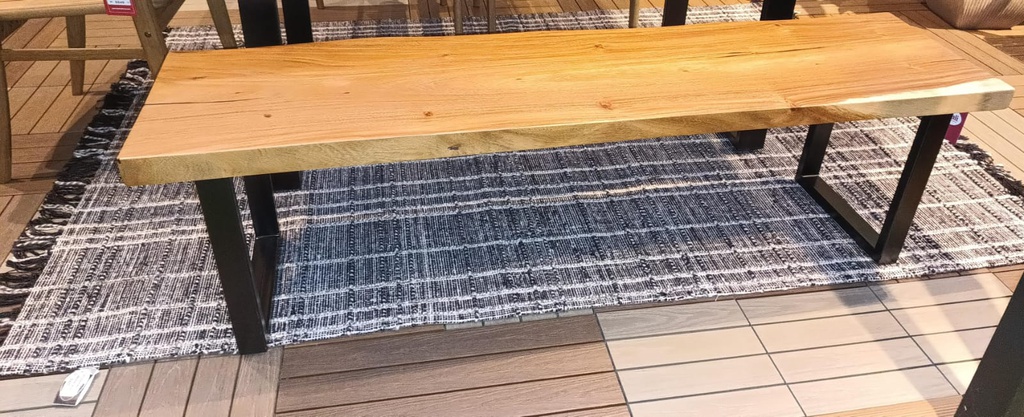 BANCA MADERA RUSTICA MEDIDA ESPECIAL 180CM EUR3862330-ESP