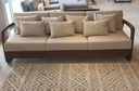 SOFA TRIPLE MARE 218X77X85 TELA BEIGE SEM70043NGFS267