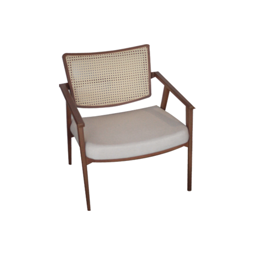 BUTACA BELLE RESPALDAR NOGUEIRA 72X83X70 COJIN BEIGE SEM72103-CTF-A171