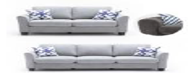 SET  SOFA TRIPLE SOFA DOBLE ANALI GRIS CLARO NEK793-0024