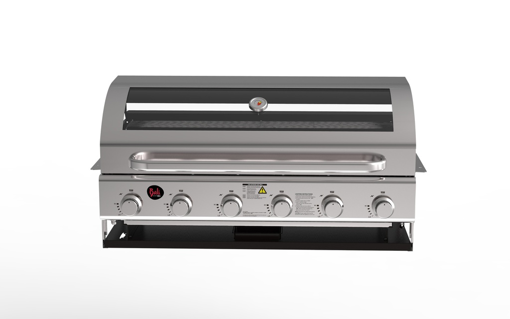 PARRILLA EMPOTRABLE VISION 6 QUEMADORES TOCT8386BC-BI