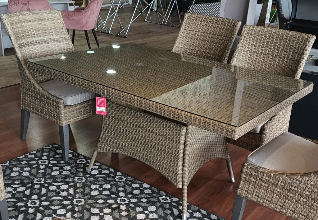 MESA COMEDOR BOREAL RECTANGULAR NAPOLI 150X100 CM (PTY)