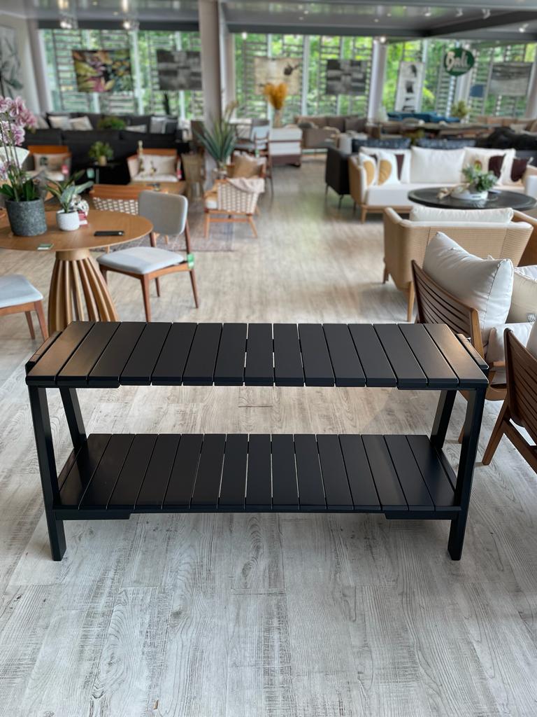 MESA BUFETERA OTERO NEGRO 150X45CM (PTY)