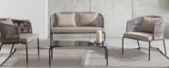 SET SOFA DOBLE 2 INDIVIDUALES  DELFO CAFE MESA CENTRO