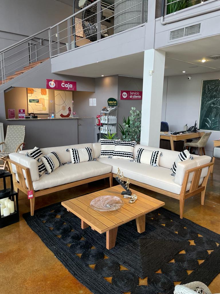 SOFA EN L PAMPERO TELA COLOR CANVAS-BEIGE TUB134804-730-107