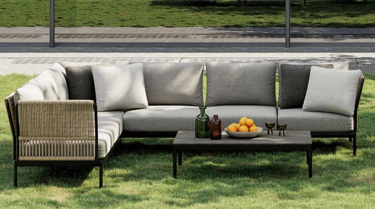 SOFA EN L SEOUL COJIN GRIS J5AC7850F66ALU-R