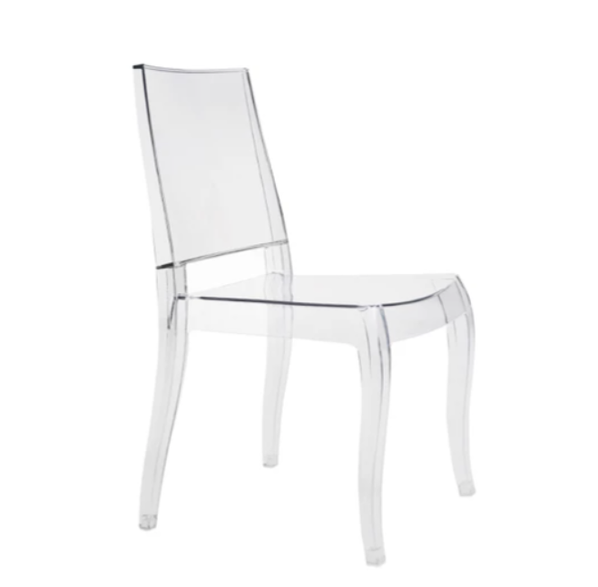 SILLA GIZA SIN BRAZOS TRANSPARENTE PAP401371-37