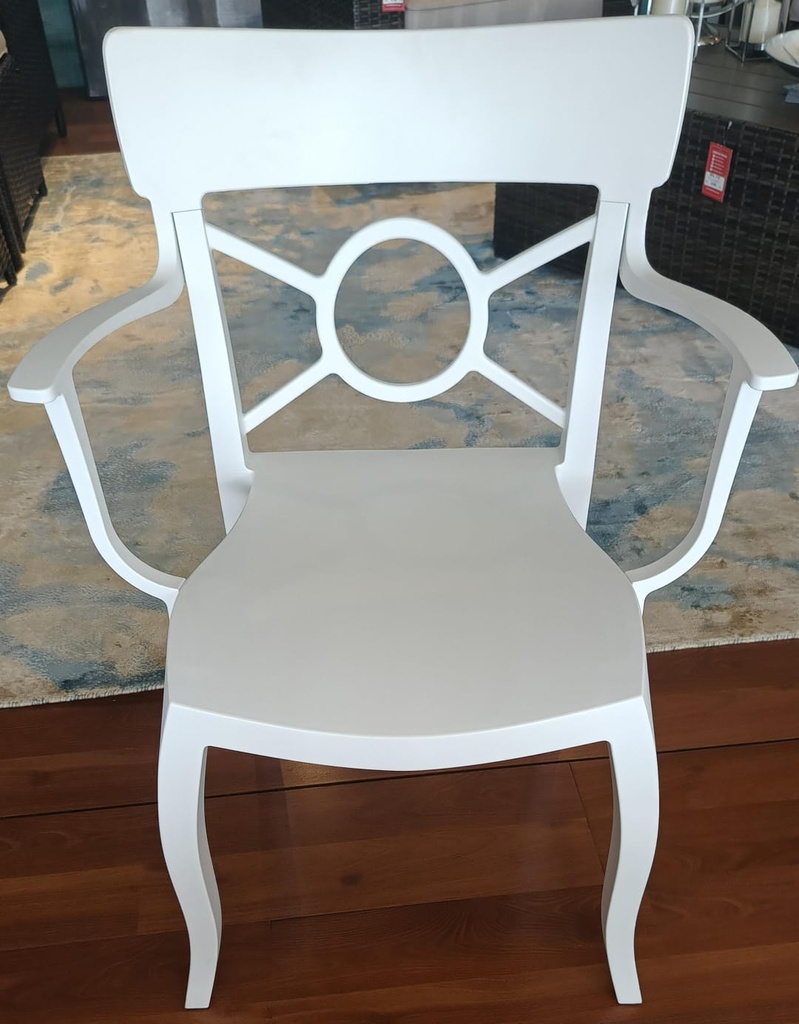 SILLA OPERA CON BRAZOS BLANCA