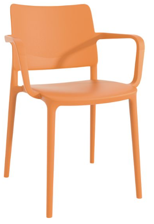 SILLA JOY-K CON BRAZOS NARANJA PAP901635-72