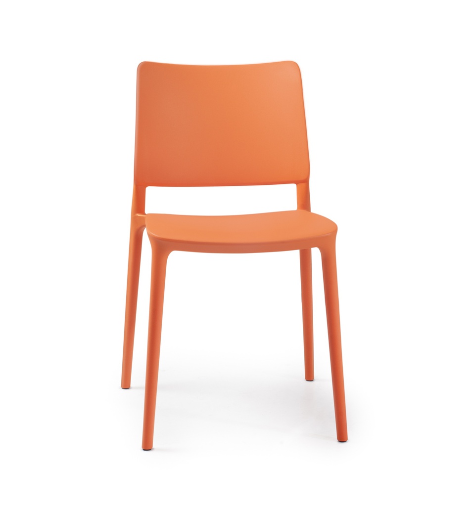 SILLA JOY-S SIN BRAZOS NARANJA