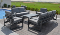 SET SOFA TRIPLE 2 SOFAS INDIVIDUALES  MESA DE CENTRO BAJA HAI16C048A-3D-PE67043