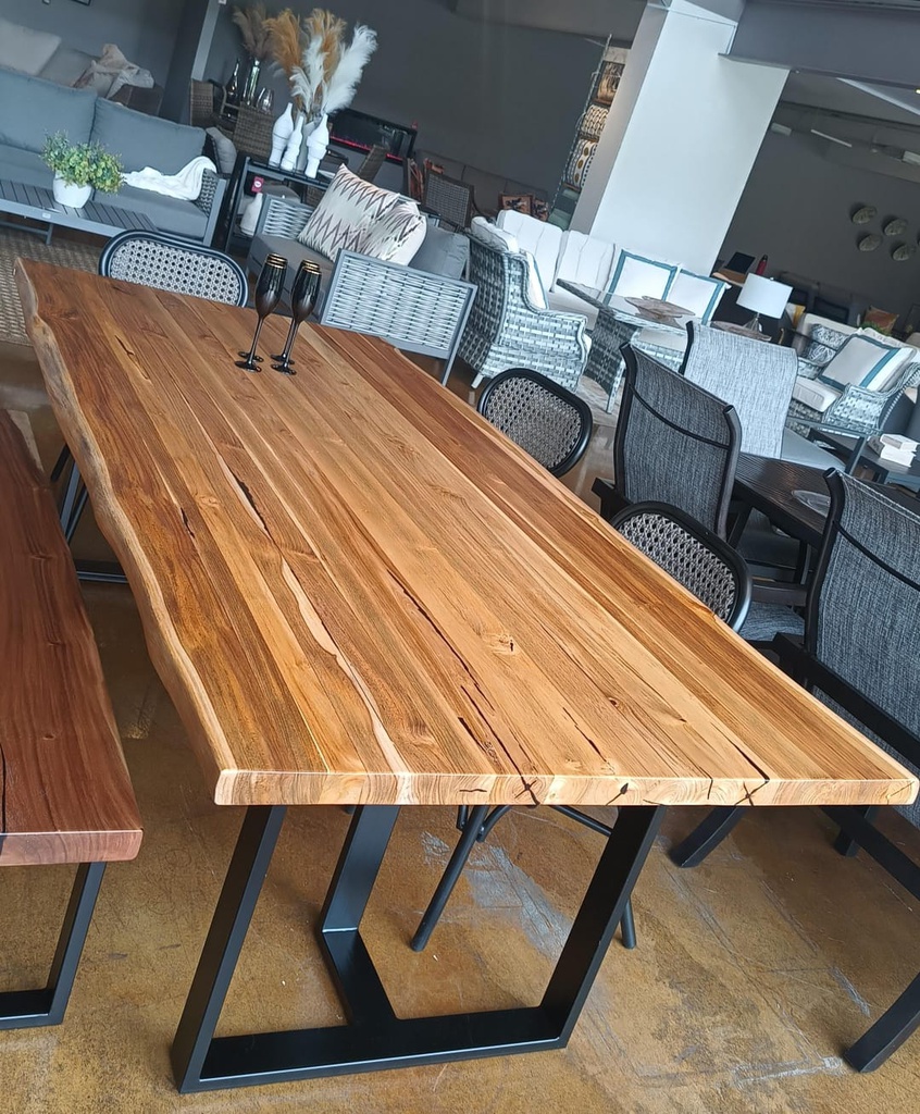 MESA COMEDOR RECTANGULAR MADERA TECA 220 CM