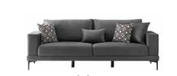 SOFA TRIPLE FURION GRIS OSCURO KON204115-5546