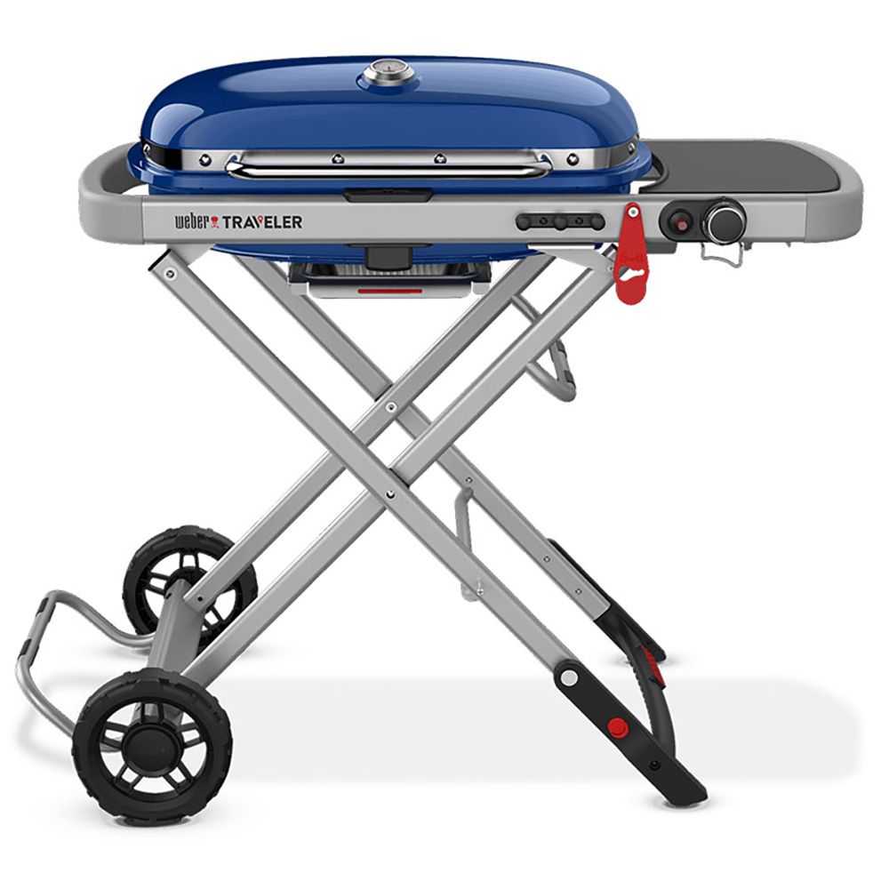 PARRILLA GAS PORTATIL TRAVELER AZUL WEB9020001