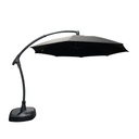 SOMBRILLA CANTILEVER 3.3 M ESTRUCTURA GRIS TELA NEGRA HAIAG28AF-11-C-5S5-4208