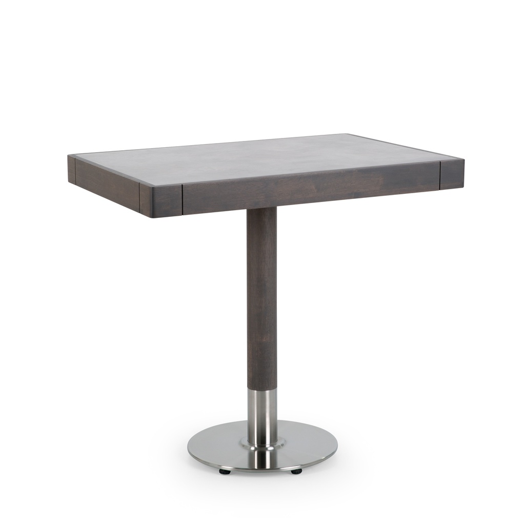 MESA COMEDOR PIONEER 90X90CM BASE GRAY WALNUT SOBRE SANDALEX 5168 YEC123536-124815