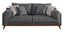 SOFA 2 PUESTOS BALTIMORE GRIS OSCURO AL02OG03BLT0000410-Y0642