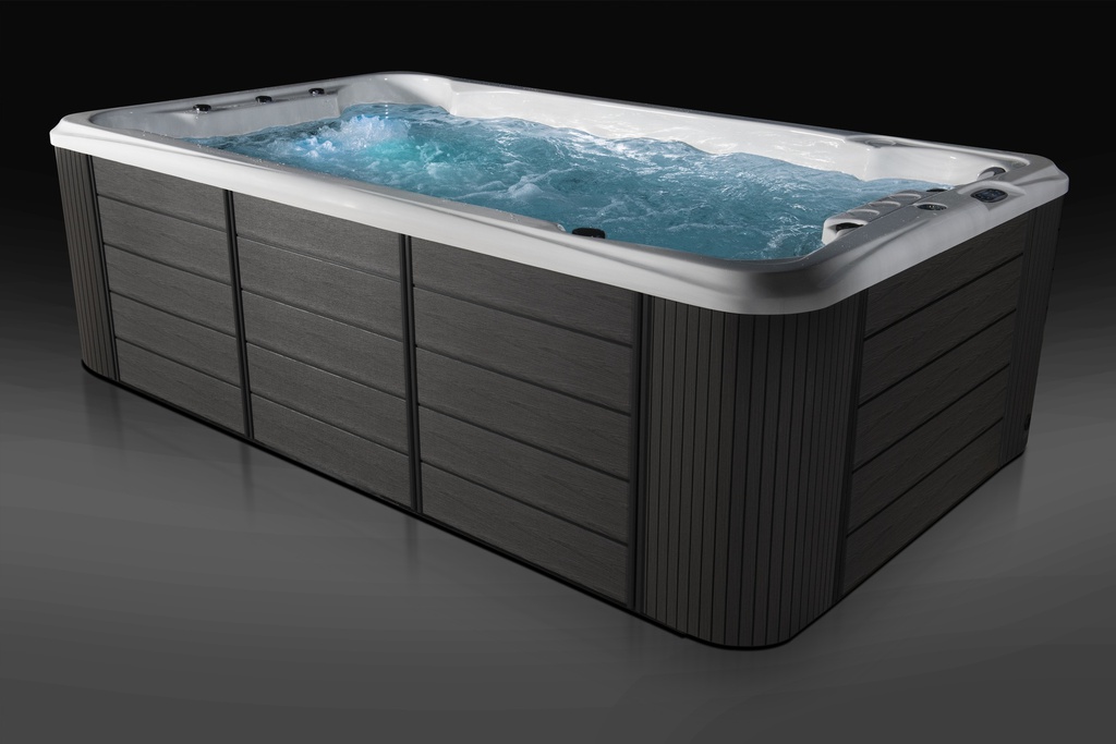 SWIM SPA CON TAPA CABINET GRAY MARBLE SHEL STERLING SILVER  WELSW390