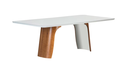 MESA COMEDOR TIANA COLOR ALMENDRA Y FENDI 200X100X78 SULMSA0463 