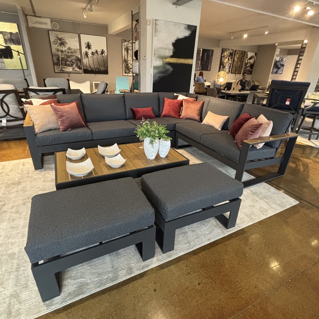 SET SOFA EN L ADANA 2 OTOMANOS MESA CENTRO HAI23C078A-RS-D-KD-C