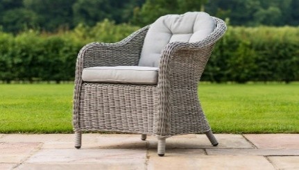 SILLA COMEDOR OXFORD CAFÉ COJIN BEIGE HAI24C036A-W-5110