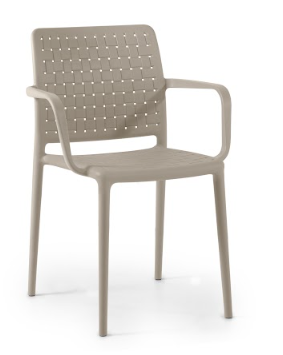 SILLA FAME-K CON BRAZOS BEIGE PAP901758