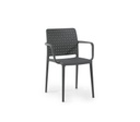 SILLA FAME-K CON BRAZOS ANTHRACITE 75 CM PAP901734-22