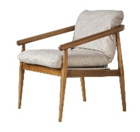 POLTRONA VANDA COLOR ALMENDRA TELA I13 SULCAD313