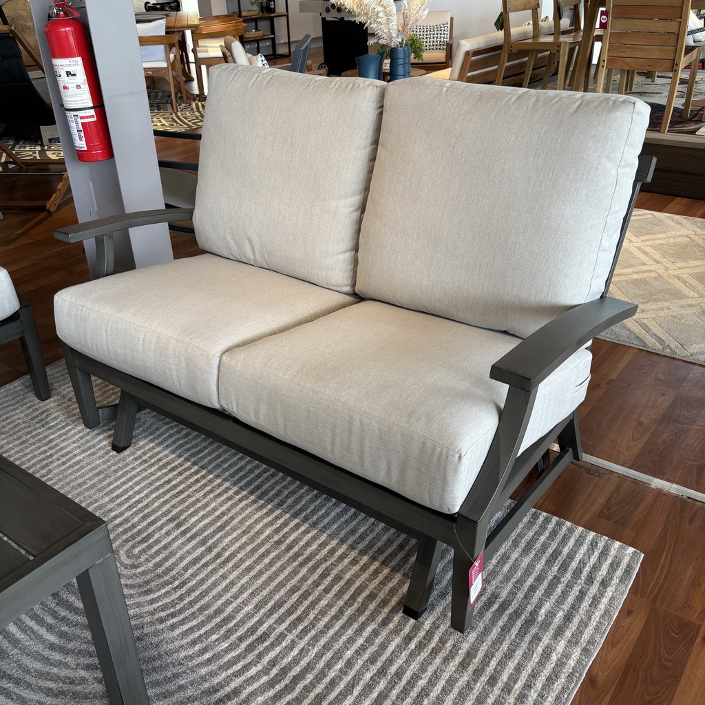 SOFA DOBLE MARTINEQUE GRIS COJIN BEIGE HAI16C067A-G