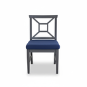 SILLA COMEDOR MARTINIQUE GRIS COJIN AZUL HAI16C65A-D