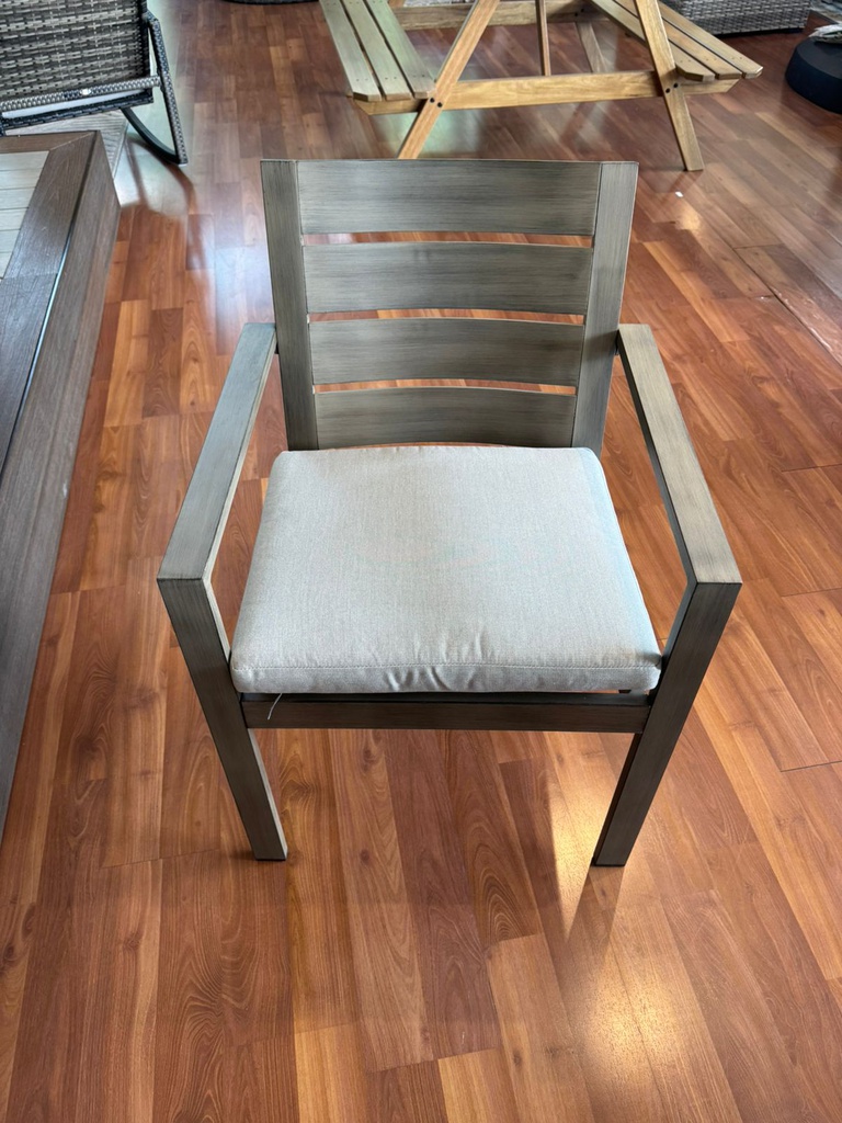 SILLA COMERDOR CON BRAZOS COJIN BEIGE HAI22C011A-A-